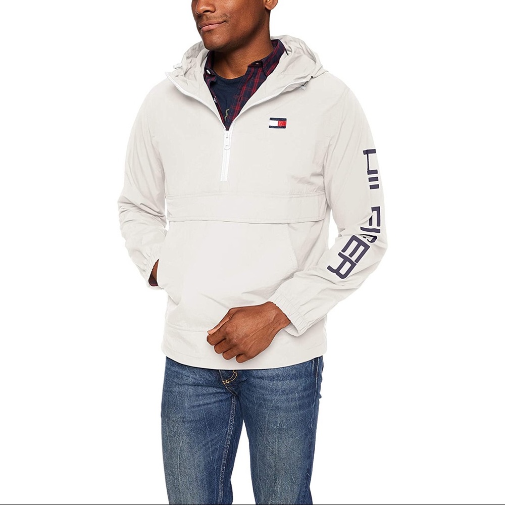 🎉2x HP🎉 Tommy Hilfiger Retro Windbreaker Jacket - Picture 2 of 10